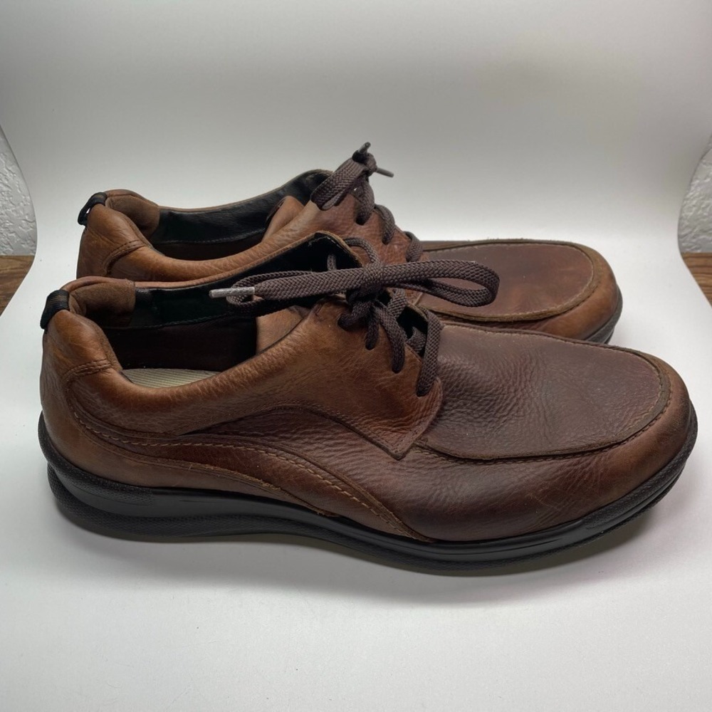 SAS Move On Lace Up Walking Shoes Brown Leather Mens 13 M Medium Width USA Made
